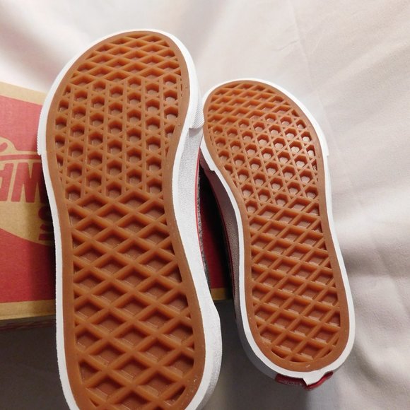 VANS WARD TEXTILE KIDS' SHOES Size 13 Black/White NEW - Picture 4 of 6